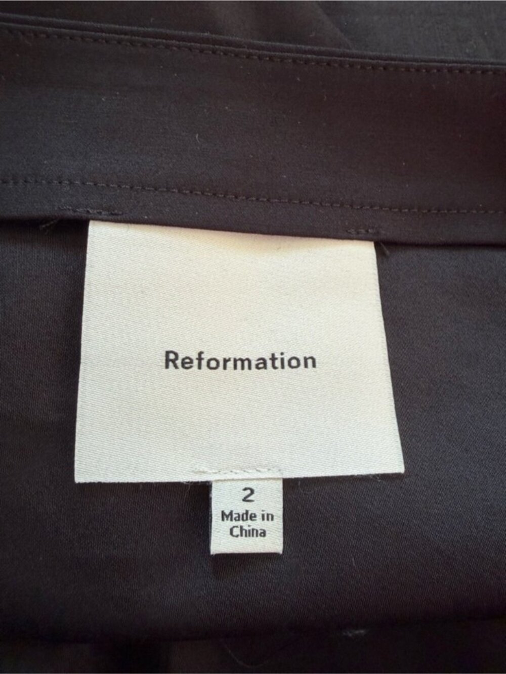 NEW Reformation Jordan Two Piece Short Sleeve Skirt Set Cotton Black | US 2 UK 6 - Picture 14 of 15